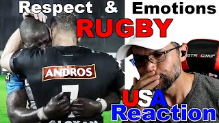 American Coach Reaction to Rugby Respect amp Emotional Moments [upl. by Adelaida]