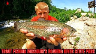 Trout Fishing Missouris Roaring River State Park [upl. by Naus]