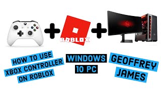 Roblox Xbox One Controller For Windows 10 PC  How to connect Bluetooth or Wired [upl. by Asirac]