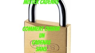 Comment ouvrir un cadenas sans clé [upl. by Yankee971]