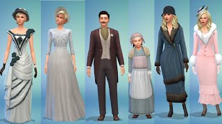 DECADES CHALLENGE CC HAUL 1890s1920s  THE SIMS 4 [upl. by Amathist]