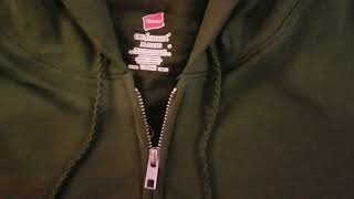 Hanes Ecosmart Hooded Full Zip Up Sweatshirt Review [upl. by Latif]