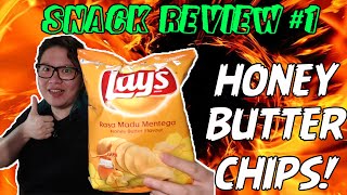 Honey Butter Chips  Snack Review 1 [upl. by Annaynek]