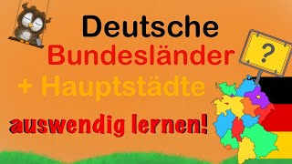 deutsche Bundesländer und Hauptstädte lernen [upl. by Ataynik219]