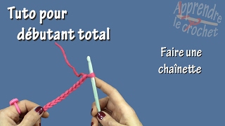 Tuto crochet pour débutant total  Chaînette [upl. by Madaras]