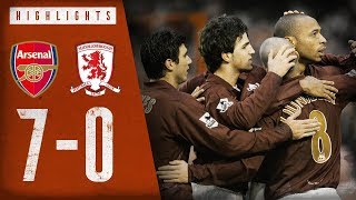 Arsenal 70 Middlesbrough  Arsenal Classics  Premier League  Jan 14 2006 [upl. by Elleina]