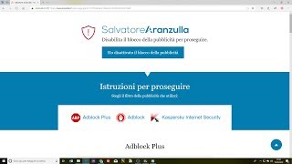 Visualizzare i contenuti di Salvatore Aranzulla senza disattivare AdBlock [upl. by Nasho635]