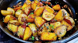 So Good Pan Fried Potatoes Recipe [upl. by Ramo]