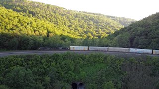 Altoona Pennsylvania  Trains on Horseshoe Curve 2021 [upl. by Spalla]