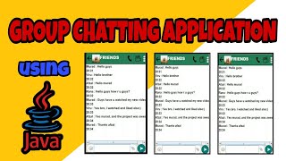 Group chatting Application  Java Swing  Socket Programming  Java Project  Networking Project [upl. by Tzong]