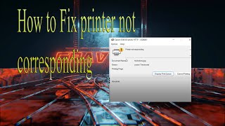 How to Fix Printer Not Responding in Windows 11 [upl. by Feliza]