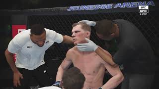 ¡PESO PESADO Simulamos Tai Tuivasa vs Alexander Volkov [upl. by Nryhtak]