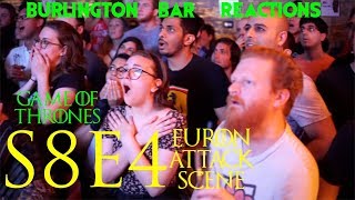 Game Of Thrones  Burlington Bar Reactions  S8E4  Euron Attack Scene [upl. by Divad]