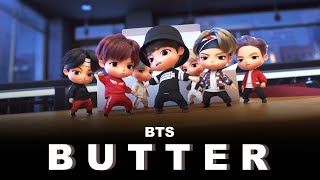 TinyTAN I ANIMATION   BTS 방탄소년단 Butter  Fan Made Music Video [upl. by Reinhard]