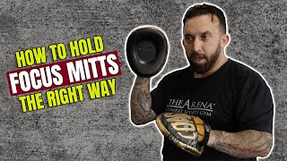 How To Hold Focus Mitts For Boxing and MMA [upl. by Chernow]