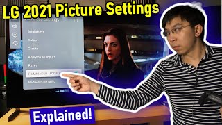 LG 2021 OLED TV C1 G1 Picture Settings Explained  Big Changes [upl. by Morly]