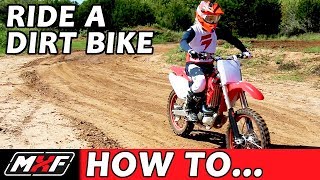 How To Ride a Dirt Bike for Beginners with a Clutch  3 EASY STEPS [upl. by Penrod]