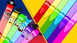 Crayons Song  Learn Color  Scary Crayons Song  Nursery Rhymes Compilation [upl. by Marsden]