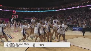 Class 5A Johnston downs Dowling Catholic at girls state basketball [upl. by Ahsain]