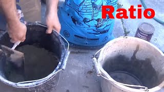 HOW TO MIX SAND AND CEMENT BY HAND DIY [upl. by Eldrid992]