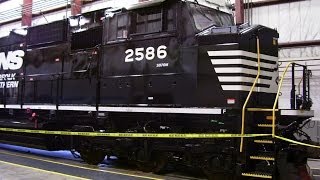 Norfolk Southern Juniata Locomotive Shops Tour part 1 [upl. by Meesak647]