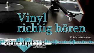 VinylPlattenspieler richtig einstellen  WorkshopTutorial The Soundphile [upl. by Leuqram]