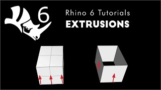 Rhino 6 3D Modeling 107 Extrusions [upl. by Palmira268]