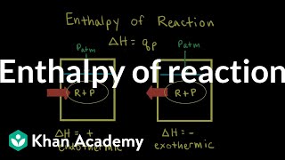 Enthalpy of reaction  Thermodynamics  AP Chemistry  Khan Academy [upl. by Leibman738]