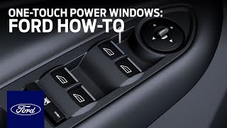 OneTouch Power Windows  Ford HowTo  Ford [upl. by Merwin]