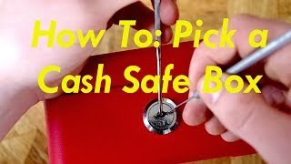 Lock Pick A Cash Safe Box FAST [upl. by Nyhagen]