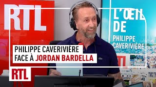 LŒil de Philippe Caverivière face à Jordan Bardella [upl. by Pasahow]