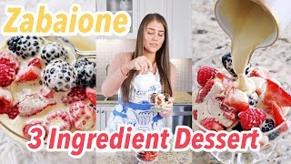 Zabaione Recipe  Easy 3 Ingredient Italian Dessert [upl. by Treblah]