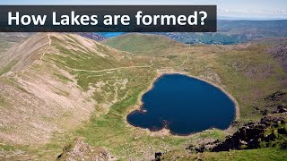 How lakes are formed  Geography terms [upl. by Newsom]