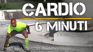 CARDIO FITNESS A CASA IN 6 MINUTI  ALLENAMENTO  ESERCIZI [upl. by Notsew]