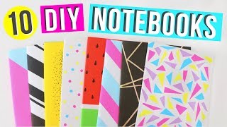 10 Easy DIY Notebooks For Back to school  Easy DIY School Supplies  Ellen Kelley [upl. by Atined428]