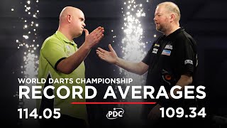 RECORDBREAKING AVERAGES Van Barneveld v Van Gerwen  2017 World Darts Championship [upl. by Adien130]