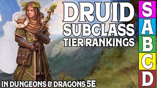 Druid Subclass Tier Ranking in Dungeons and Dragons 5e [upl. by Nehtanhoj790]