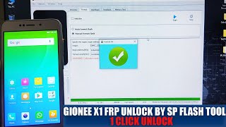 GIONEE X1 X1s Google AccountFrp Unlock by Sp Flash Tool  Without Any BoxDongle [upl. by Candy]