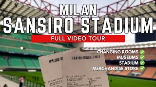 MILAN SAN SIRO STADIUM  COMPLETE FULL TOUR [upl. by Ettelimay]