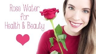 ROSE WATER HEALTH amp BEAUTY BENEFITS  USES [upl. by Eybba480]