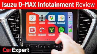 2021 Isuzu DMax infotainment review Wireless Apple CarPlay amp Android Auto [upl. by Emalee]