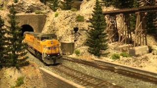 Wonderful US model railroad layout in HO scale [upl. by Anatak]