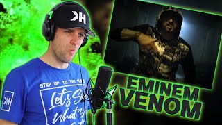 Rapper Reacts to EMINEM VENOM  THE WHOLE SONG IS A TRIPLE [upl. by Retsevlis]