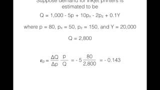 Calculating Price Income and Cross Price Elasticities [upl. by Anauqat]