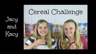 Cereal Challenge  Jacy and Kacy [upl. by Teria]