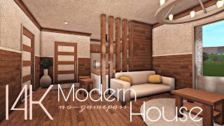 BLOXBURG 14K MODERN HOUSE  NOGAMEPASS [upl. by Decrem]