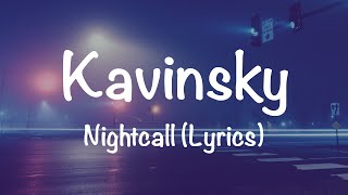 Kavinsky  Nightcall Lyrics [upl. by Naanac]