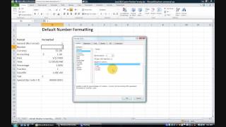 Excel Custom Number Formats 1 General and Number Formats [upl. by Brentt]