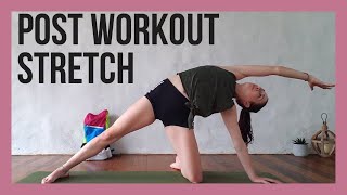 10 min Yoga Cooldown  Post Workout Stretch [upl. by Trilbie]