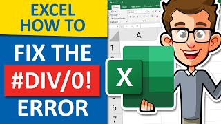 Fix The Divide By Zero Error In Excel  DIV0 [upl. by Sammons]